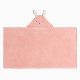 Полотенце с капюшоном Крошка Я, цвет розовый, 67х120 см, 100% п/э, 280 г/м2  фото 2