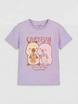 Capyfun Bask?l? K?z ?ocuk Ti??rt ve Tayt