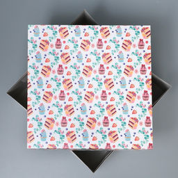 Цена за 5 шт. Коробка под торт Сладости, 31 х 31 х 15 см - Дарите счастье фото 4