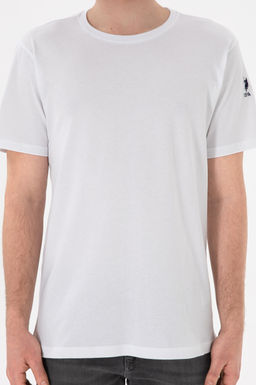 Erkek Regular Fit Bisiklet Yaka Beyaz Basic Ti__rt Sepette S_rpriz _ndirim - U.s. polo assn фото 7