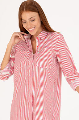 U. S. Polo Assn Женское красное тканое платье - U.s. polo assn фото 2