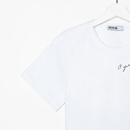 Футболка женская KAFTAN «С ума не сойди», белая, размер 40-42