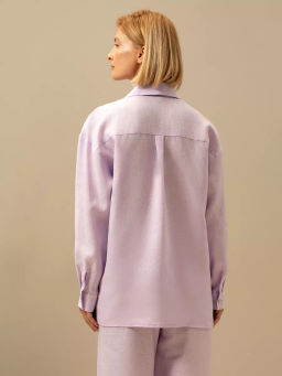 Рубашка женская Лён Белый - Modamica фото 29