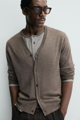 100% WOOL CARDIGAN - Zara фото 6