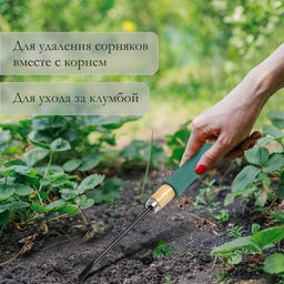 Корнеудалитель, длина 30 см, деревянная ручка с поролоном, Greengo  фото 5