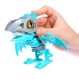 Электронный конструктор динозавр «Динобот», со звуком и подсветкой, на батарейках, цвет МИКС