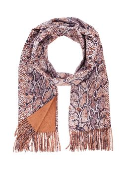 Палантин из полиэсетра и вискозы с бахромой