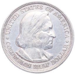 Монета 1/2 доллара 1893 года США Колумбийская выставка в Чикаго