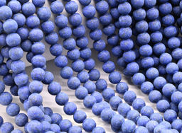 Бусины из азурита шарик 6мм матовый, 37см, 58 бусин Радуга камня