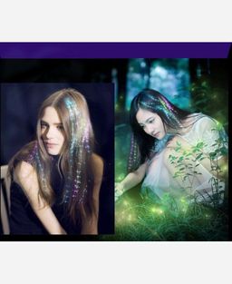 Светящаяся прядь-украшение для волос на заколке 9046300 - Yiwu youda import & export co фото 6