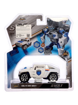 Робот "Полицейский внедорожник", с металлическими элементами, трансформируется