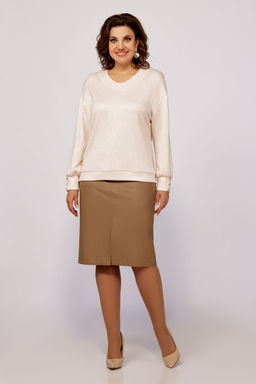 Блуза Swallow 803.2 черный+серебряный узор фото 119