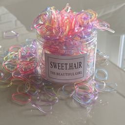 Резинки для волос в баночке 500шт (2731) - Мой органайзер фото 2