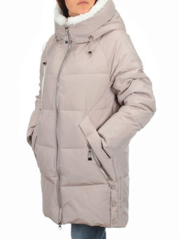 Y23-868 BEIGE Куртка зимняя женская (тинсулейт) - Фабричный китай фото 3