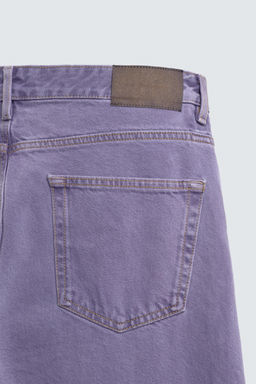 JEANS STRAIGHT FIT COLOR LAVADO / Morado - Zara фото 10