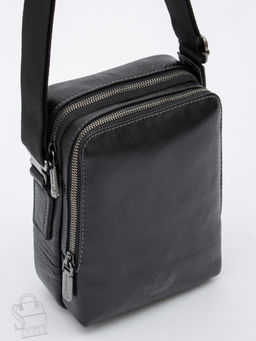 Сумка мужская кожаная 8882-2Z black Zinimsk