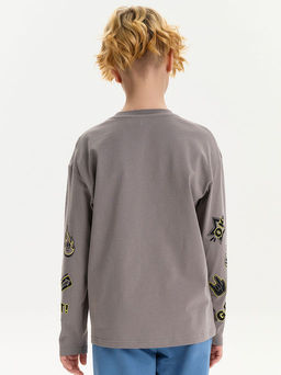 PELICAN, джемпер для мальчиков, Серый фото 3