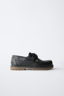 LEATHER BOAT SHOES - Zara фото 3