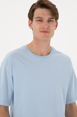 Erkek Bisiklet Yaka A__k Mavi Ti__rt Sepette S_rpriz _ndirim - U.s. polo assn фото 2