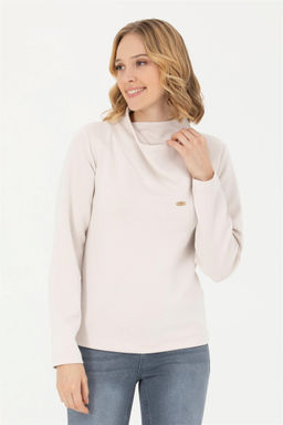 Женский свитшот с воротником-стойкой и камнем - U.s. polo assn фото 8