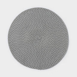 Набор салфеток сервировочных на стол Доляна Рэй, 4 шт, d=38 см, цвет серый  фото 8