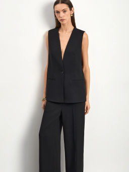 Брюки из костюмной шерсти, D395/decant