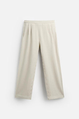 SEERSUCKER TROUSERS WITH PLEATS - Zara фото 7