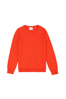 Оранжевый базовый свитер для девочки - U.s. polo assn фото 4