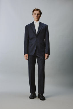 BLAZER TRAJE ESTRUCTURA 100% LANA / Marino