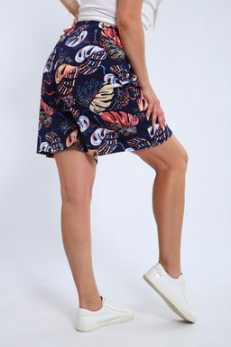 Шорты женские из кулирки Цветник папоротник