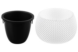 Кашпо 2,3 л 24*24*16 см Сфера белое (модель 572) - Elan gallery фото 5