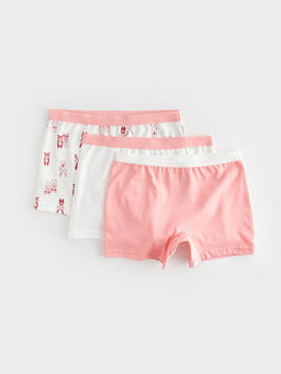 Pamuklu K?z ?ocuk Boxer 3l?