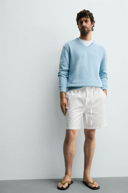 TEXTURED JOGGER BERMUDA SHORTS - Zara фото 24