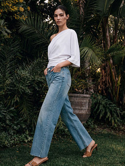 Wideleg Fit Kad?n Jean Pantolon