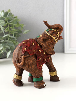 Фигурка полистоун «Слон индийский», 13.5×8×11.8 см