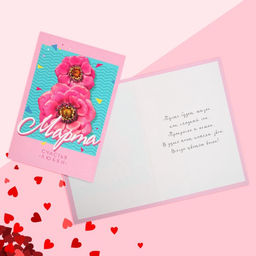 Цена за 10 шт. Открытка 8 Марта!, 12?18 см