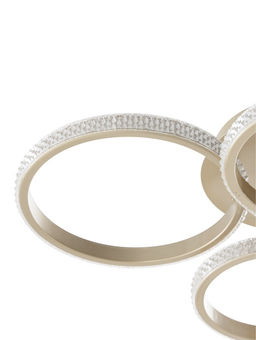 Люстра потолочная LED «Аурум», 48 Вт, 62×46×12.5 см, 3000-6500К