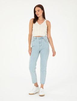 A__k Mavi Mom High Waist Fit Jean Pantolon