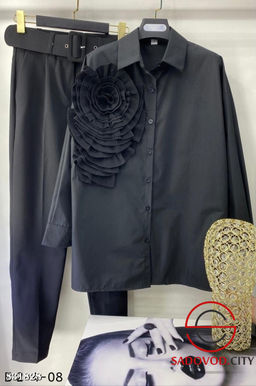 Рубашка женская с объемным бантом