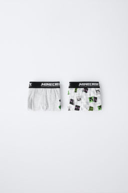 6-14 YEARS/ 2-PACK OF MINECRAFT MOJANG AB. BOXERS