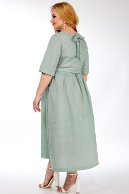 Платье МИШЕЛЬ Шик зеленого цвета plus size - Almond фото 5