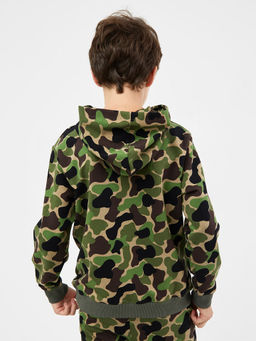 Свободное худи в камуфляжной расцветке для мальчиков - Mark formelle фото 3