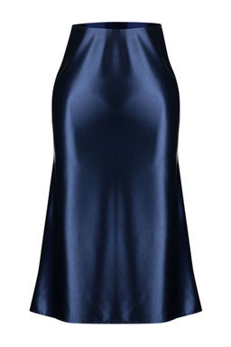 TRENDYOLMILLA Indigo Saten A Kesim/Can Form Midi Orme Etek TWOAW24ET00088 фото 11