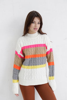 10361 Свитер с цветными полосами - Martichelli фото 8