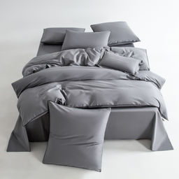 Комплект постельного белья Однотонный Сатин Элитный на резинке OCER014 180*200*30;160*200*30;140*200*30 Евро 4 Наволочки