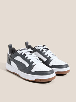 Детские кеды PUMA Puma Rebound V6 Lo Jr Артикул 4587267, темно-серый