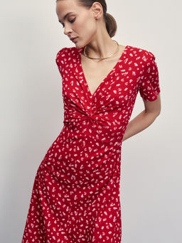 Платье миди с узлом / Zarina  фото 2