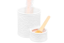 Банка д/соли 15,5*10*14,5 см 500 мл Веточки-цветочки + деревянная ложка + крышка - Elan gallery фото 5