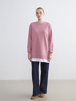 Bisiklet Yaka Kad?n Sweatshirt Tunik