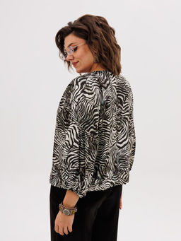 Блуза ANELLI 1676.1 белая саванна  фото 7